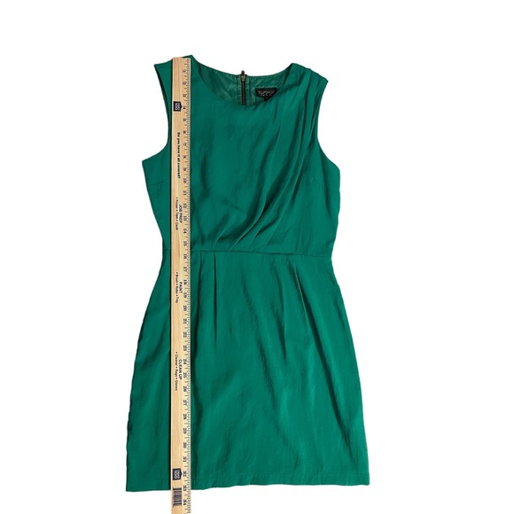 Topshop Emerald Green‎ Midi Draped Back Zip Dress Size 6 - Picture 8 of 9
